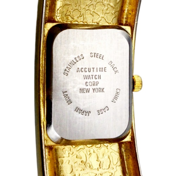 Gramercy Quartz Gold & Silver Hinged Bracelet Watch - Picture 15 of 16